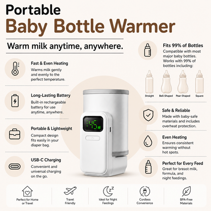 ParentHub™ ProWarm Portable Bottle Warmer