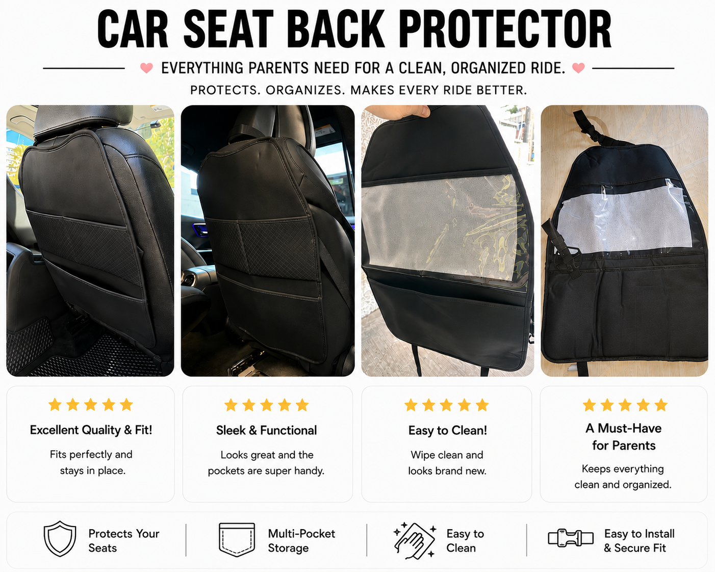 ParentHub™ Kick-Proof Seat Pad